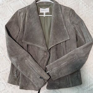 BCBGeneration Gray Suede Jacket